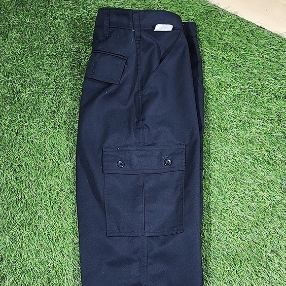 Men's Classic Black Cargo Pants Made In Canada 80s - Picture 5 of 8